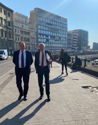 Con Giorgio La Malfa