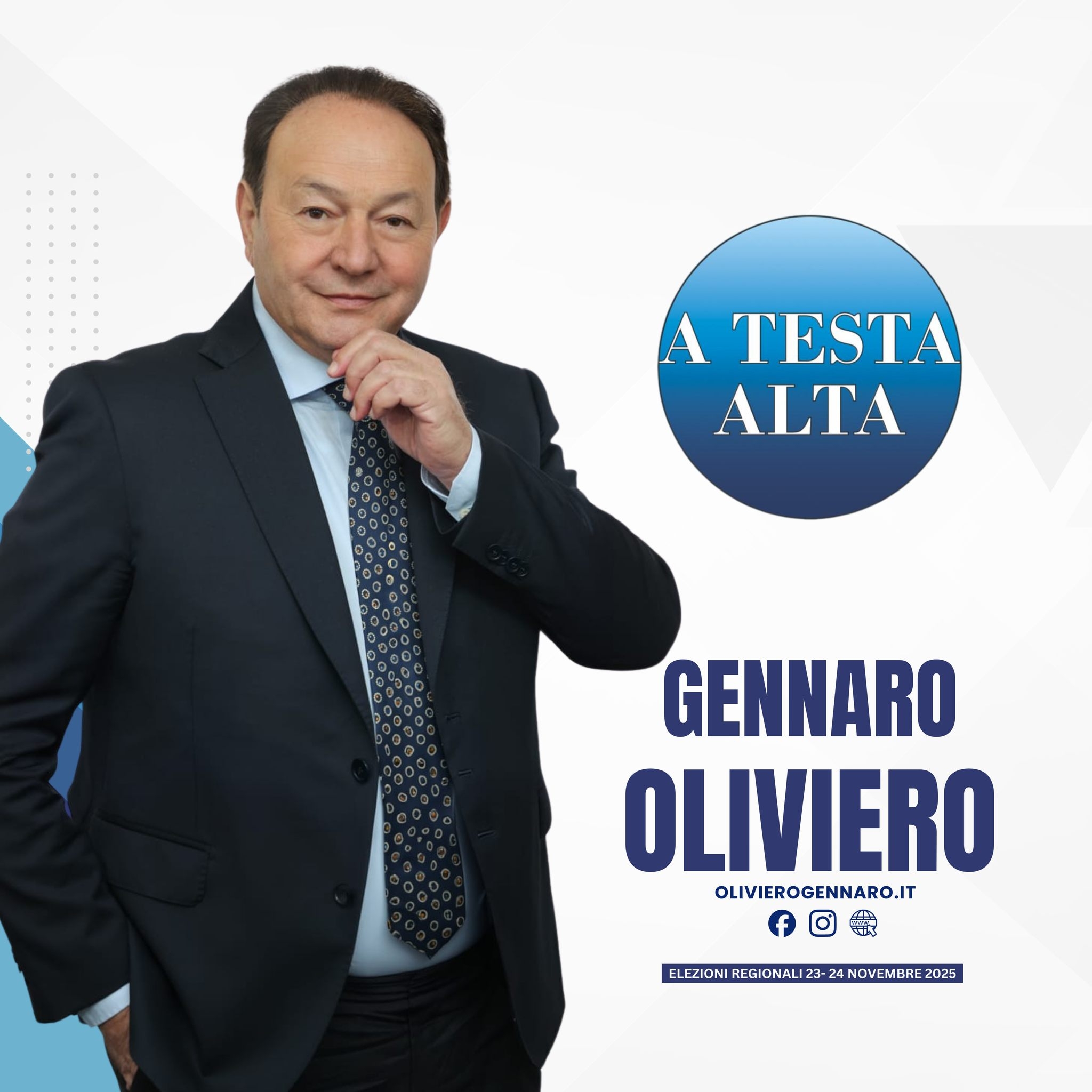 Gennaro Oliviero Vincenzo De Luca Elezioni regionali 2025 campania a testa alta con De Luca 2